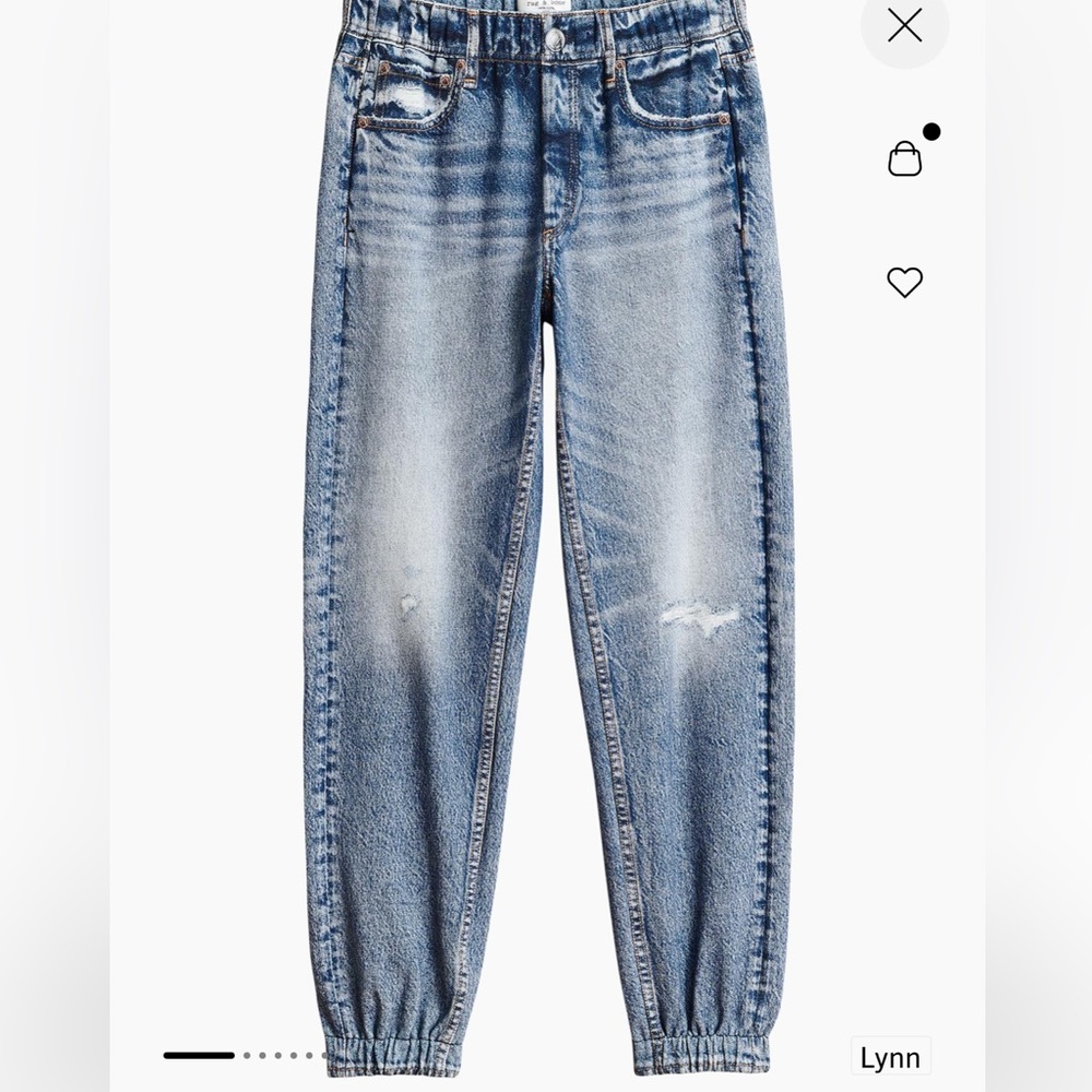 Rag & Bone Miramar Denim-Print Joggers - Worn Once